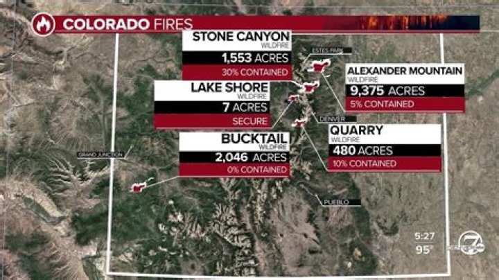 Where are the Colorado wildfires located?