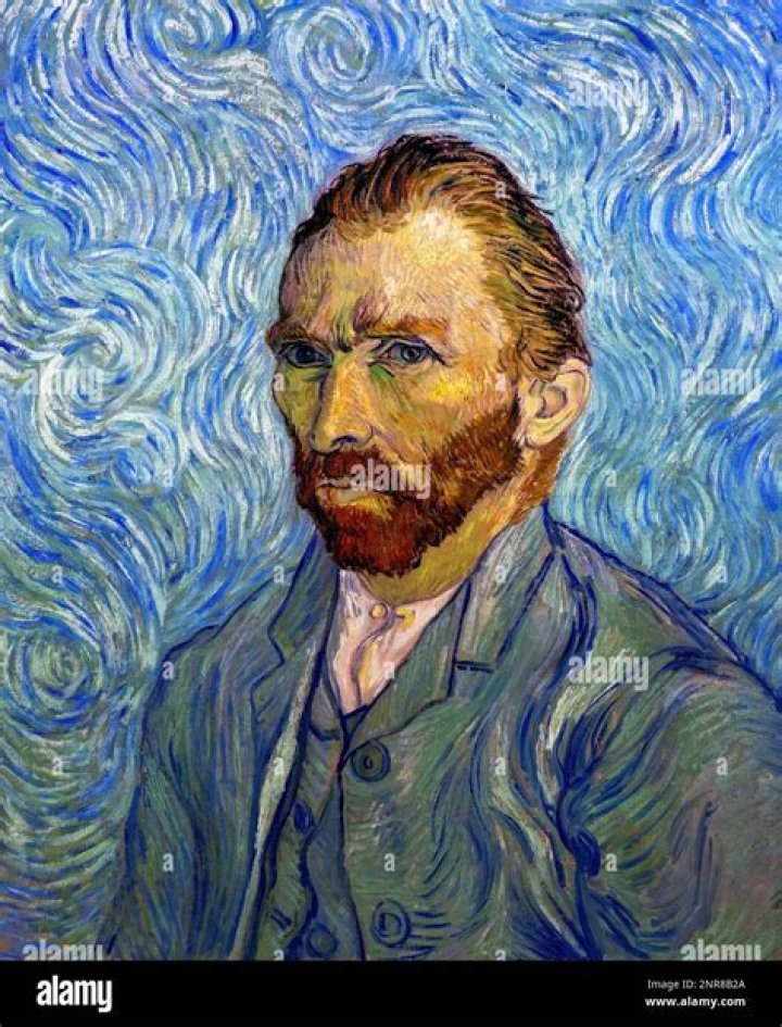Where did Vincent Van Gogh paint his self-portrait?