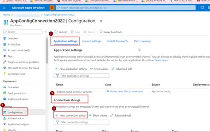 Where do I put connection string in app config?