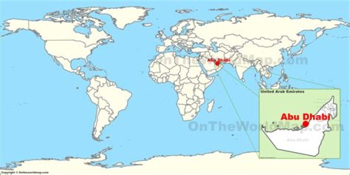 Where is Abu Dhabi located in the world map?