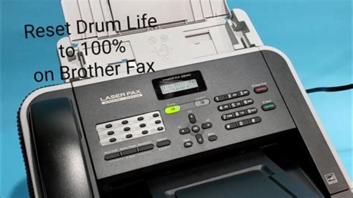 Where is the drum on a Brother fax machine?