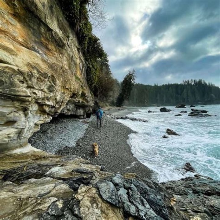 Where is the hidden waterfall in Sombrio Beach?