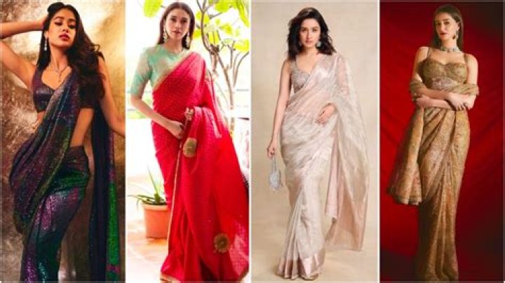Which type of saree is in trend?