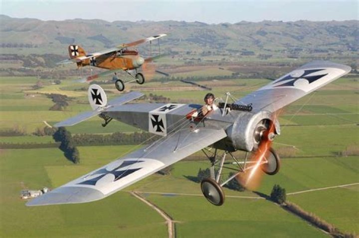 Who used Fokker Eindecker airplane?