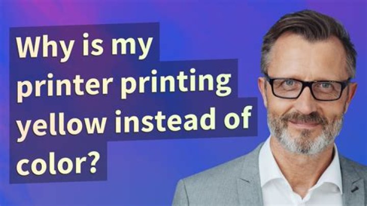 Why is my Canon printer only printing in yellow?