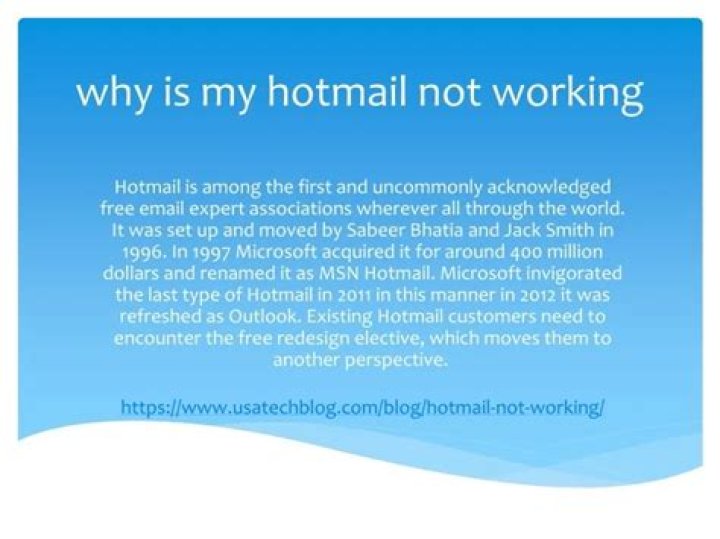 Why is my Hotmail Search Not Working?