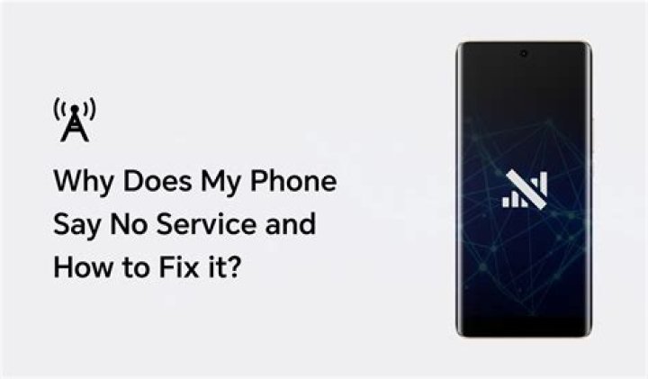 Why is my O2 phone saying no service?