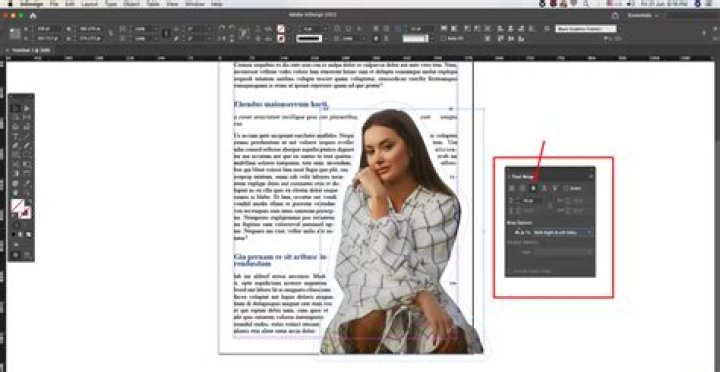 Why is my text wrapping in InDesign?