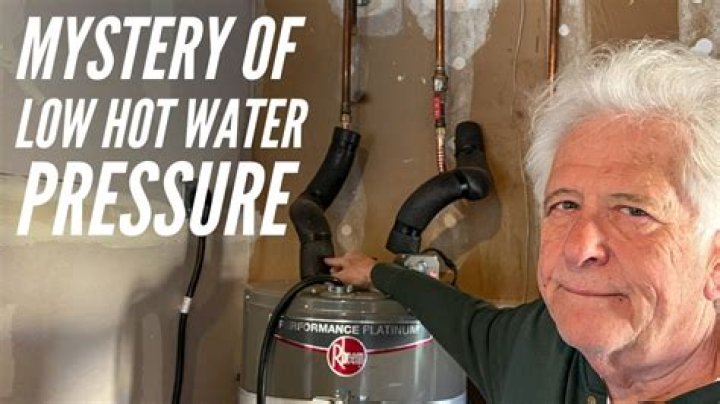 Why is only my hot water pressure low?